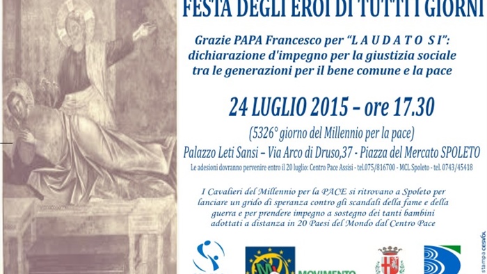 Spoleto: "Festa degli eroi di tutti i giorni"